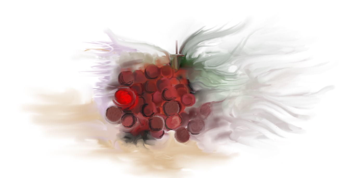 bleeding grapes by Anuppa Caleekal Digitalism Art Studio 2014